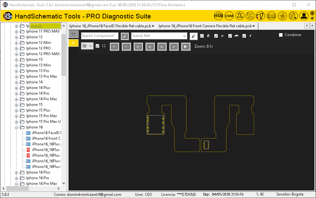 Schematic o Boardview de Apple iPhone Iphone 16 para reparación